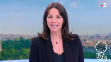 The blazer of Sophie Le Saint in Télématin from the 13/02/2019