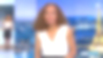 La Robe bimatière façon portefeuille de Sandrine Aramon dans Soir 3 du 16/03/2019