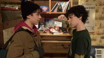 Superman Hat in room of Freddy Freeman (Jack Dylan Grazer) as seen in Shazam!