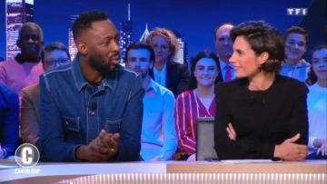 La robe multi poches noire de Alessandra Sublet dans C'est Canteloup du 01/02/2019