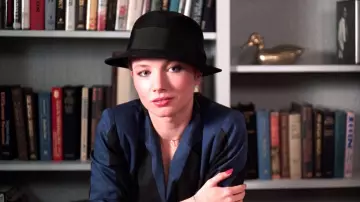 Black Fedora Hat of Lana (Rebecca De Mornay) in Risky Business