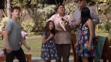 Boden Pretty Pintuck Dress worn by in Modern Family (S07E01)
