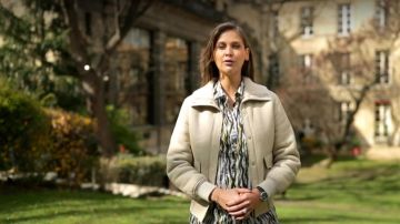 The printed shirt of Ophélie Meunier in the Forbidden Zone of the 31/03/2019