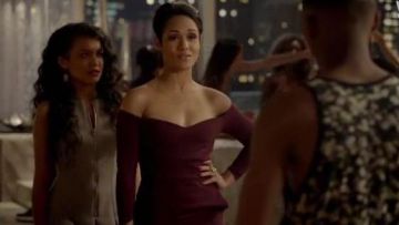 Chiara Boni La Petite Robe Claretta MM Jersey Sheath Vestido usado por Anika Calhoun (Grace Byers) en Empire (S02E09)