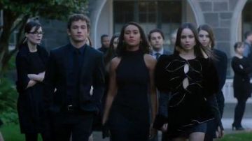 Marianna Senchina Velvet Mini Dress worn by Ava Jalali (Sofia Carson) in Pretty Little Liars: The Perfectionists (S01E02)