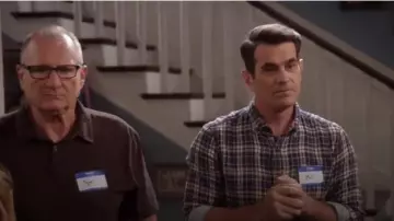 Graham & Spencer Abel Shirt in Ecru Cream by Velvet worn by Phil Dunphy (Ty Burrell) in Modern Family (S07E08) (S07E08)