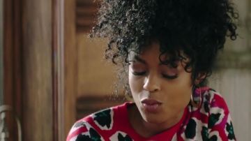 Anthropologie Crescent Hoop Earrings worn by in God Friended Me (S01E19)