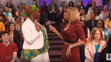 Alice + Olivia Katz Shimmery Leopard Pleated Maxi Skirt worn by Wendy Williams on The Wendy Williams Show March 28, 2019