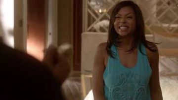 Balmain Embellished Silk-crepe Top worn by Cookie Lyon (Taraji P. Henson) in Empire (S03E02)