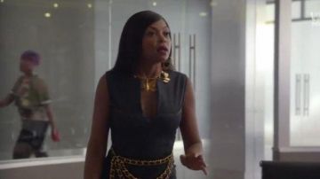 Chanel Gold Plated Charm Necklace w/6 Charms worn by Cookie Lyon (Taraji P. Henson) in Empire (S03E04)