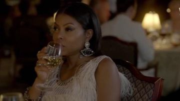 Gucci Gold-plated Swarovski crystal and faux pearl clip earrings worn by Cookie Lyon (Taraji P. Henson) in Empire (S03E07)