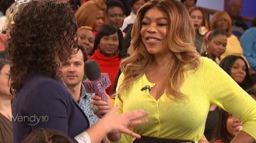 J.Crew Jackie Cardigan Lime Green Button Sweater worn by Wendy Williams on The Wendy Williams Show April 1, 2019