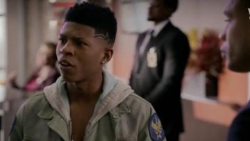 Off White  Patch Embellished Field Jacket worn by Hakeem Lyon (Bryshere Y. Gray) in Empire (S03E12)