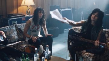 Killer 1970s Creem Rock'n Roll Magazine T-Shirt designed by R Crumb in White worn by Tommy Lee (Machine Gun Kelly) in The Dirt