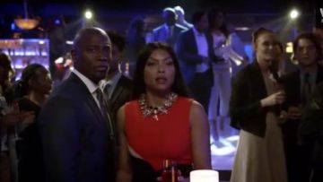 Victoria Beckham Manches Cœur Colorblock Robe Fourreau usé par les témoins Lyon (Taraji P. Henson) dans l'Empire (S03E13)