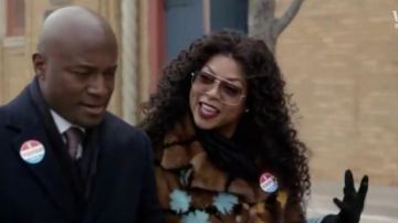 Fendi Floral Intarsia Mink Fur Coat worn by Cookie Lyon (Taraji P. Henson) in Empire (S03E13)