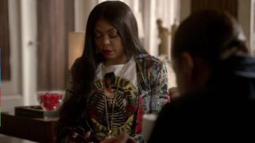 Moschino Witty Fun n Poses Top worn by Cookie Lyon (Taraji P. Henson) in Empire (S03E14)