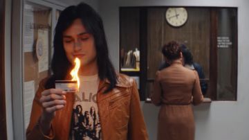 Alice Cooper Band T-shirt worn by Nikki Sixx (Douglas Booth) in The Dirt