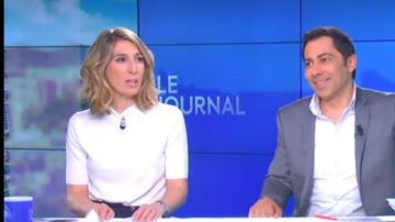 Le pull ajusté en laine et cachemire col cheminée de Caroline Delage dans William à midi le 03.04.2019
