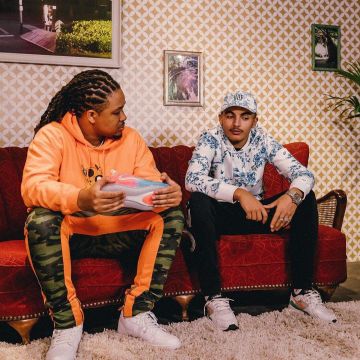 La paire de sneakers Nike Air Max 93 de RK sur le compte Instagram de @ptitdeliretv pour l’émission Bail de Sneakers