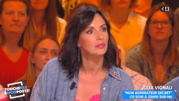 La chemise à clous multicolores de Géraldine Maillet dans Touche pas à mon poste du 01/04/2019