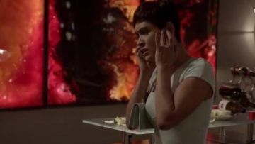 Roland Mouret Sifflets Robe portée par Anika Calhoun (Grâce Byers) dans l'Empire (S03E18)