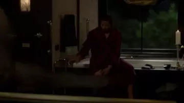 Derek Rose Striped Velour Robe worn by Lucious Lyon (Terrence Howard) in Empire (S04E02)