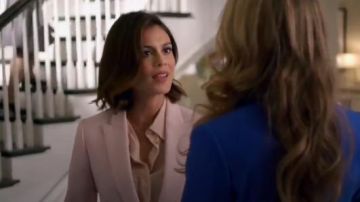 Ingrid Wool Piqué Blazer worn by Cristal Jennings (Ana Brenda Contreras) in Dynasty Season 1 Episode 5