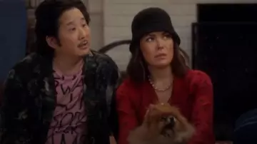 L'Agence Mariposa Blouse worn by Camille (Lindsay Price) in Splitting Up Together (S02E17)