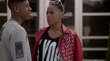 Haider Ackermann Be Your Own Hero T-shirt worn by Serayah McNeill in Empire (S04E05)