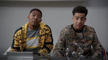 Zara Jacquard Tigre Sweat-shirt porté par Andre Johnson, Jr (Marcus Scribner) black-ish (S05E17)