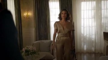 Luisa Jumpsuit worn by Cristal Jennings (Ana Brenda Contreras) in Dynasty Season 1 Episode 7