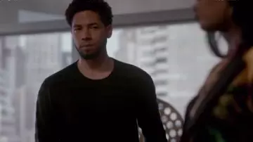 John Varvatos  Long-Sleeve Patterned Top worn by Jamal Lyon (Jussie Smollett) in Empire (S04E08)
