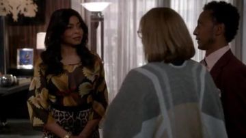 Dolce & Gabbana Leopard Print Falda lápiz usada por Cookie Lyon (Taraji P. Henson) en el programa de televisión Empire (S04E10)