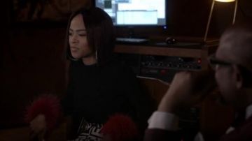 Moschino Fashion On Fashion Off Print Falda usada por Tiana Brown (Serayah Mcneill) en Empire (S04E11)