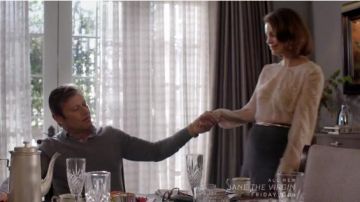 Prada Beaded Angora-Blend Skirt worn by Cristal Jennings (Ana Brenda Contreras) in Dynasty (S01E12)