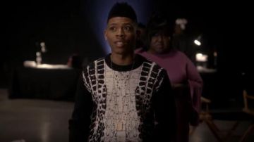 Suéter Balmain Devore Crocodile-Motif usado por Hakeem Lyon (Bryshere Y. Gray) en Empire (S04E13)
