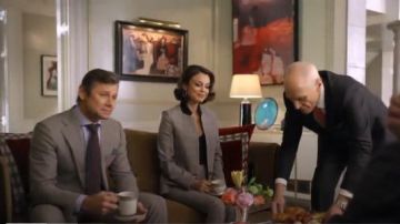 Fleur Princes of Wales Checked Wool Blazer worn by Cristal Jennings (Ana Brenda Contreras) in Dynasty Season 1 Episode 13