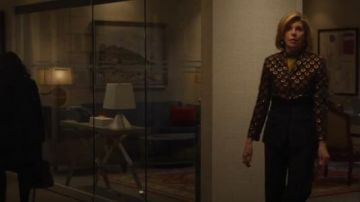 Chaqueta Etro Floral Jacquard Peplum usada por Diane Lockhart (Christine Baranski) en The Good Fight (S03E04)