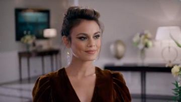  Rock of Ages Drop Earrings worn by Cristal Jennings (Ana Brenda Contreras) in Dynasty Season 1 Episode 14