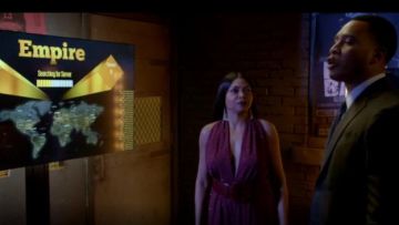 Michael Kors Collection Crystal-Embroidered Matte-Jersey Bodysuit usado por Cookie Lyon (Taraji P. Henson) en Empire (S04E17)