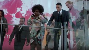 Eloquii Imprimé Robe Wrap avec Cravate portée par Becky (Gabourey Sidibe) dans l'Empire (S04E18)