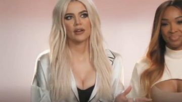 Off White Silk Pajama Style Shirt worn by Herself (Khloé Kardashian) in Keeping Up with the Kardashians (S16E01)