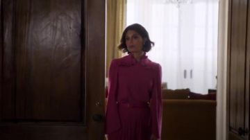 Reverse-Pleated Midi Skirt worn by Cristal Jennings (Ana Brenda Contreras) in Dynasty Season 1 Episode 19