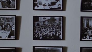 the photo of the ballroom of the hotel Overlook with Jack Torrance (Jack Nicholson) July 14, 1921 in Shining