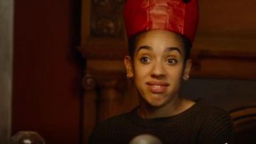 BDG at Urban Outfitters  Waffle Knitted Fisherman Jumper worn by Pearl Mackie in Doctor Who (S10E01)