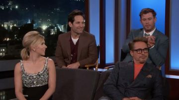 Earring Silver worn by Scarlett Johansson on Jimmy Kimmel Live April 8, 2019