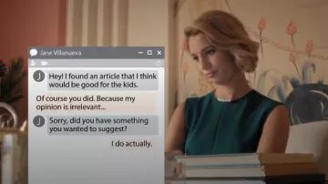 Maje Rodezio Dress worn by Petra Solano (Yael Grobglas) in Jane the Virgin (S05E03)