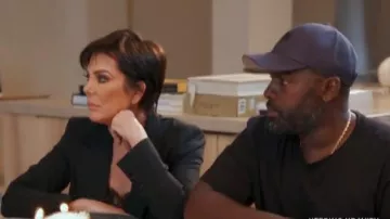 Escada Bakara Lace Up Blazer worn by Herself (Kris Jenner) in Keeping Up with the Kardashians (S06E02)