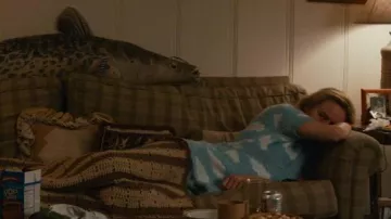 The top of blue clouds of Kit (Brie Larson) in Unicorn Store